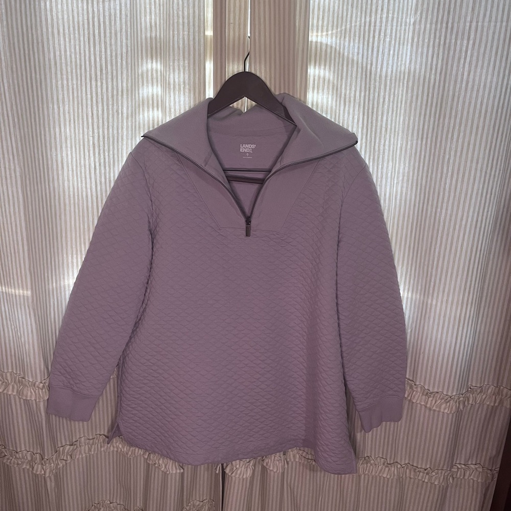 Lands' End Women's Purple Quilted Jacket